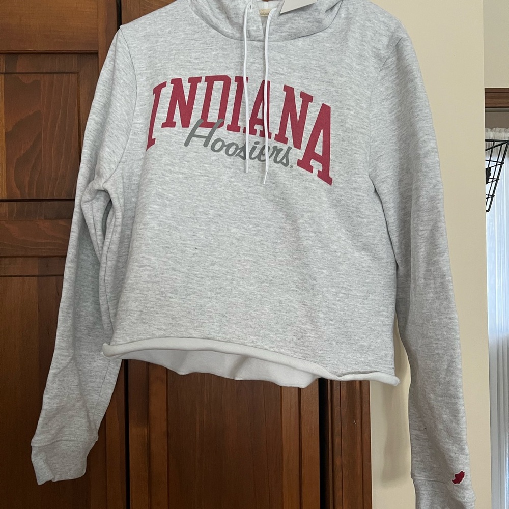 Indiana Hoosiers Women's Gray Hoodie